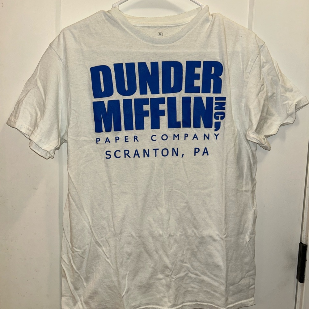 White and Blue Dunder Mifflin Tee